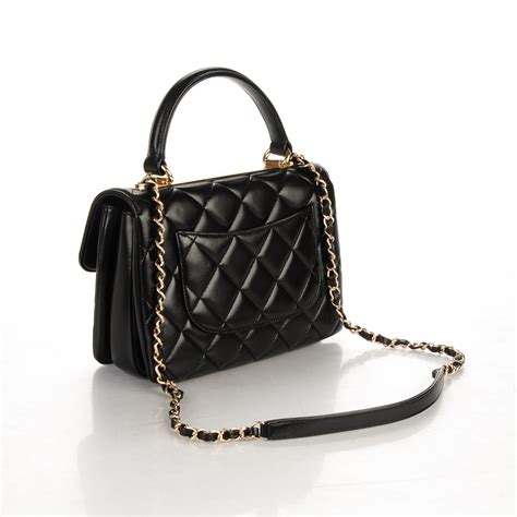 chanel lambskin quilted small trendy cc dual handle flap bag|Chanel extra mini flap bag.